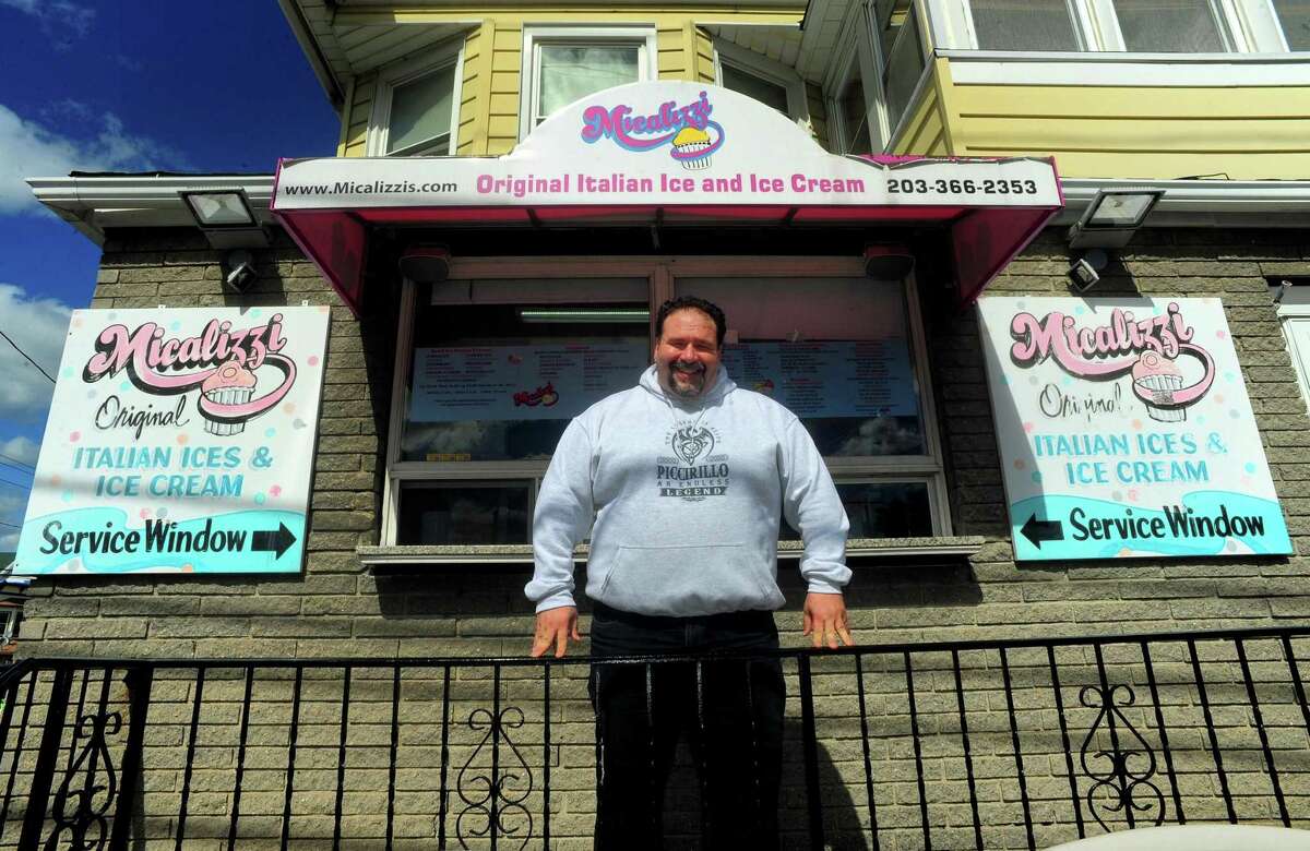 Owner Jay Piccirillo poses at Micalizzi's Italian Ice in Bridgeport in 2017.