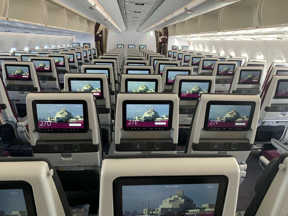 Each seat comes with 31-32 inches of pitch, oversized seatback monitors loaded with entertainment, and a universal power port. SEE THE SLIDESHOW at the top of this post for an in-depth look!