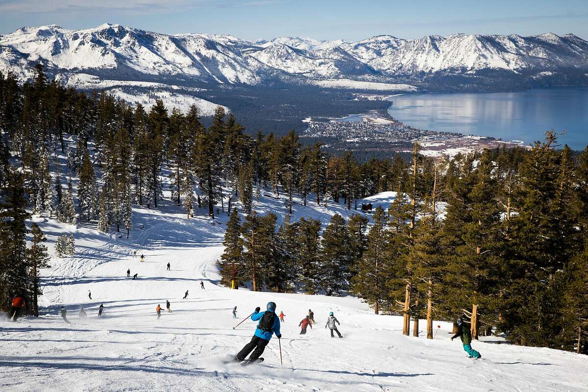 Skiers and snowboarders enjoy opening day at Heavenly Mountain Resort in South Lake Tahoe.