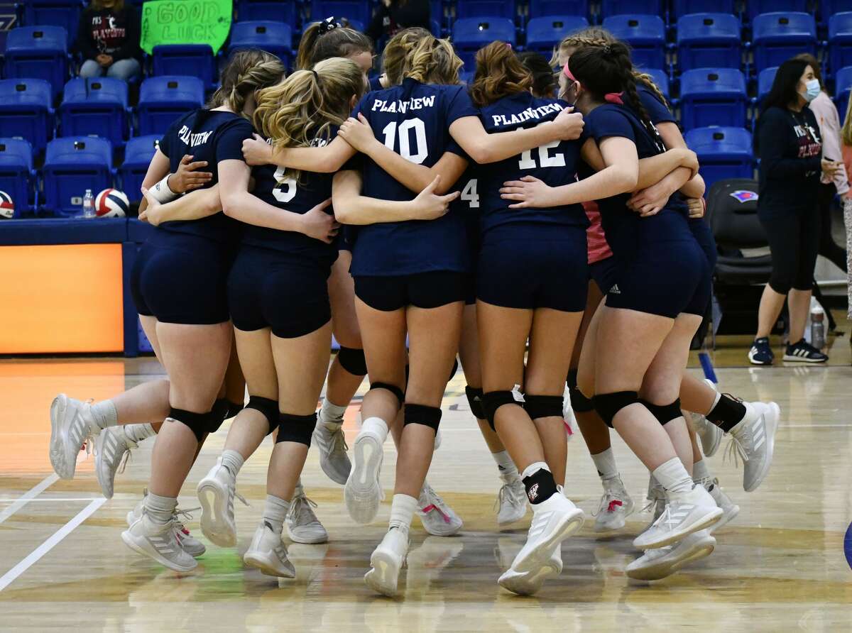 Plainview concluded its season with a 3-0 loss to Lubbock-Cooper in a Class 5A bi-district championship volleyball match on Nov. 21, 2020 in the Rip Griffin Center at Lubbock Christian University in Lubbock.