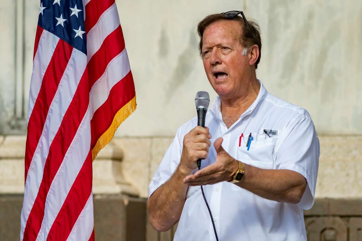Congressman Randy Weber. A number of Southeast Texas government officials spoke at the