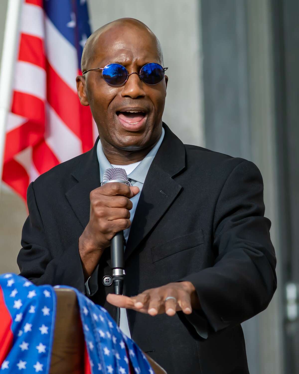 Texas State Representative James White. A number of Southeast Texas government officials spoke at the