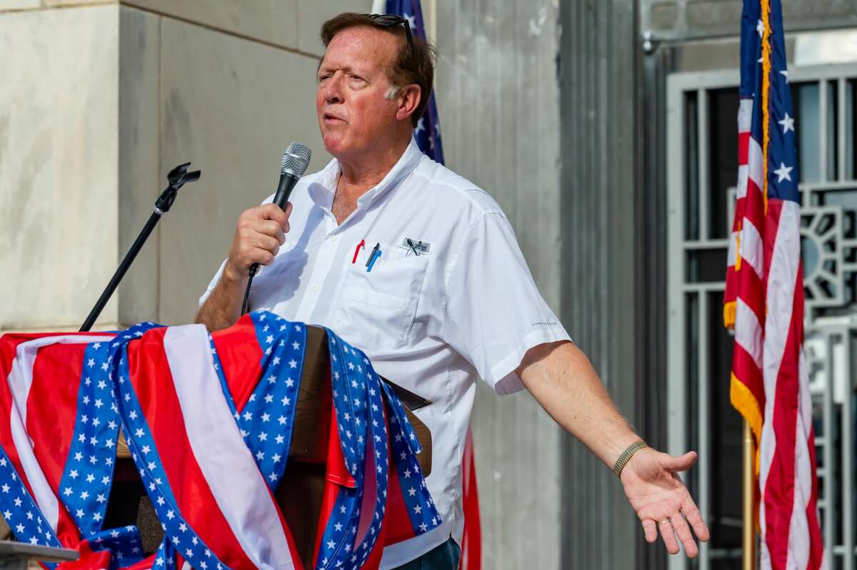 Congressman Randy Weber. A number of Southeast Texas government officials spoke at the