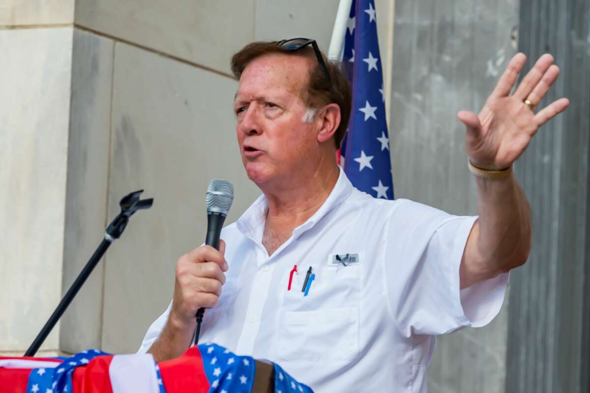 Congressman Randy Weber. A number of Southeast Texas government officials spoke at the