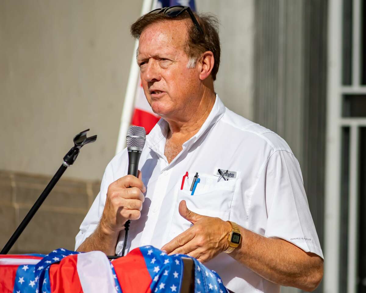 Congressman Randy Weber. A number of Southeast Texas government officials spoke at the