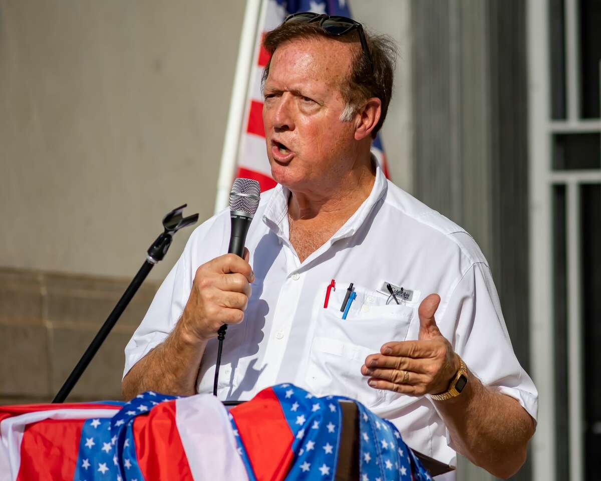 Congressman Randy Weber. A number of Southeast Texas government officials spoke at the