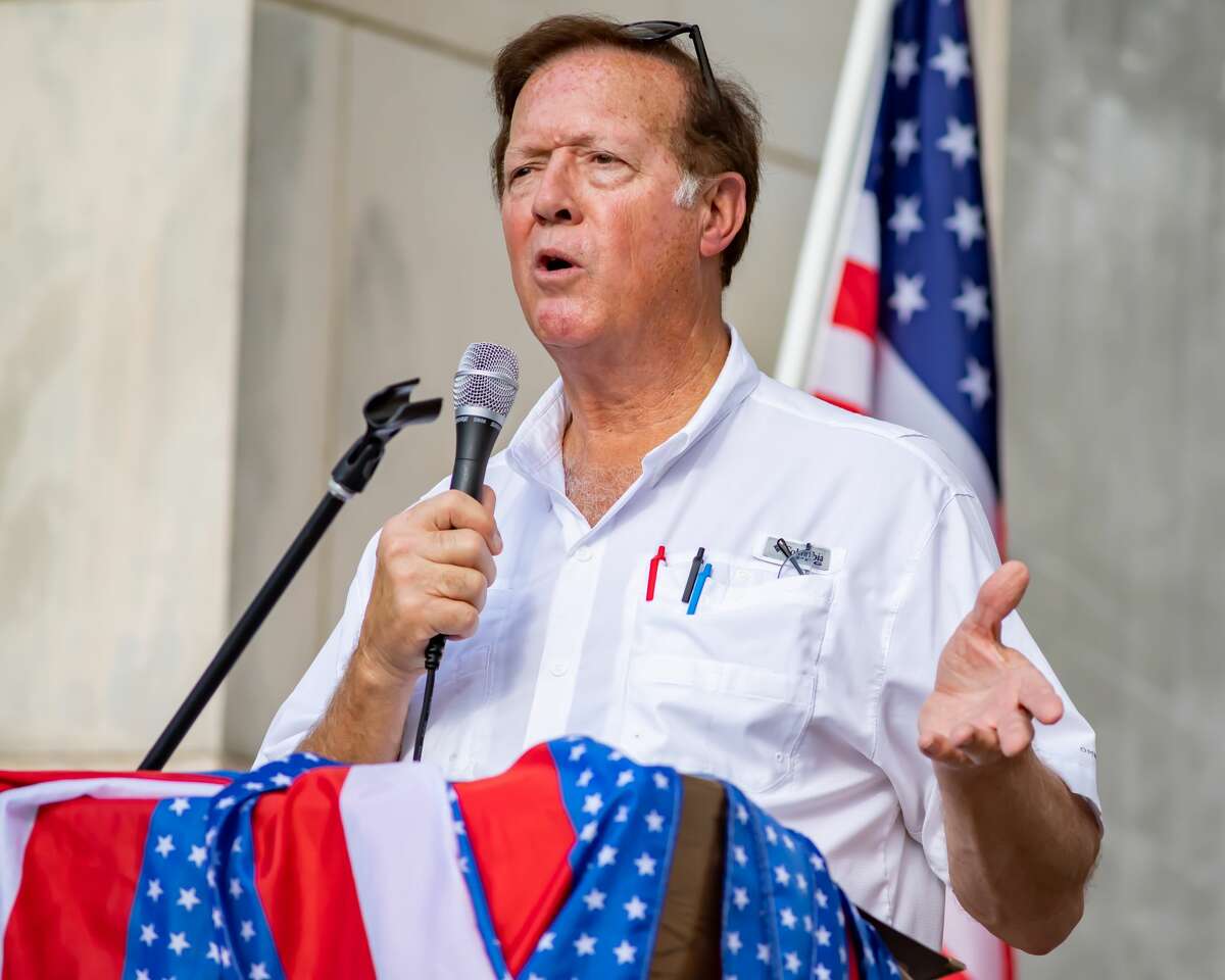 Congressman Randy Weber. A number of Southeast Texas government officials spoke at the