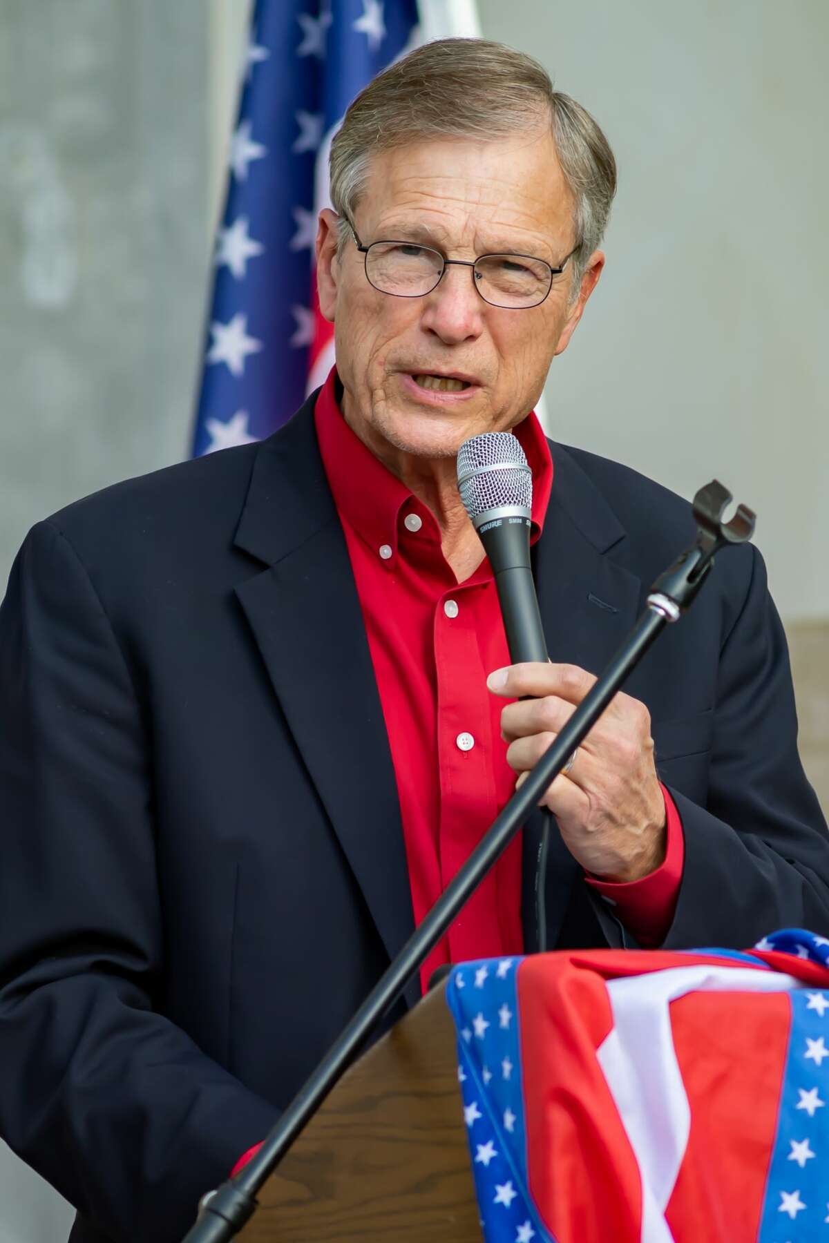Congressman Brian Babin. A number of Southeast Texas government officials spoke at the âFair Electionâ rally hosted by the Golden Triangle Republican Women in Beaumont. Photo made on November 21, 2020. Fran Ruchalski/The Enterprise