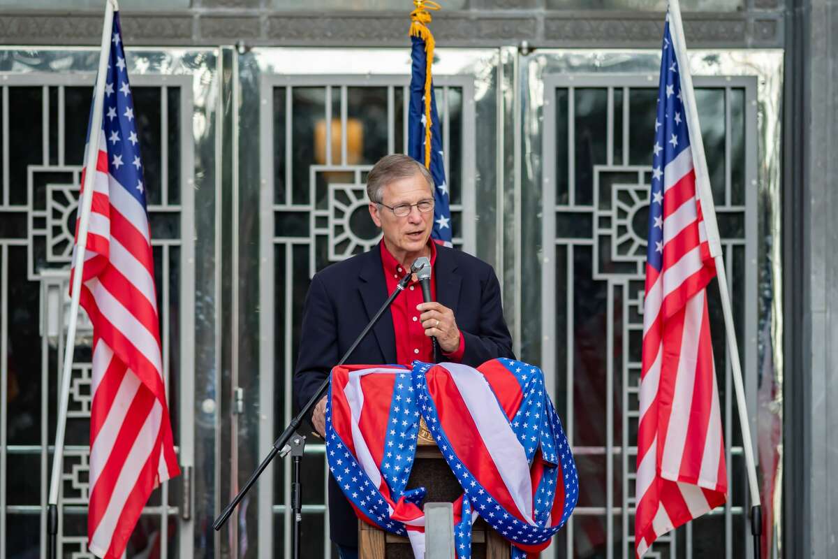 Congressman Brian Babin. A number of Southeast Texas government officials spoke at the âFair Electionâ rally hosted by the Golden Triangle Republican Women in Beaumont. Photo made on November 21, 2020. Fran Ruchalski/The Enterprise