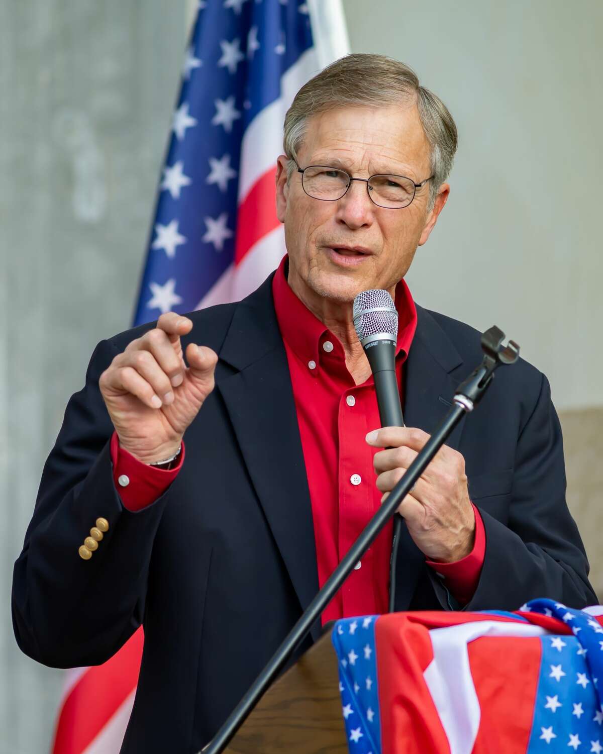 Congressman Brian Babin. A number of Southeast Texas government officials spoke at the âFair Electionâ rally hosted by the Golden Triangle Republican Women in Beaumont. Photo made on November 21, 2020. Fran Ruchalski/The Enterprise