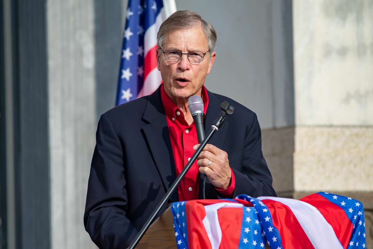 Congressman Brian Babin. A number of Southeast Texas government officials spoke at the