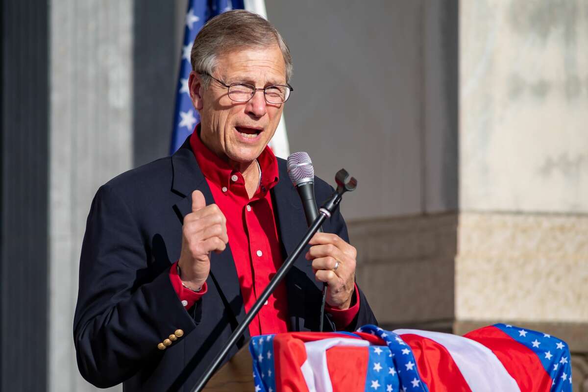 Congressman Brian Babin. A number of Southeast Texas government officials spoke at the
