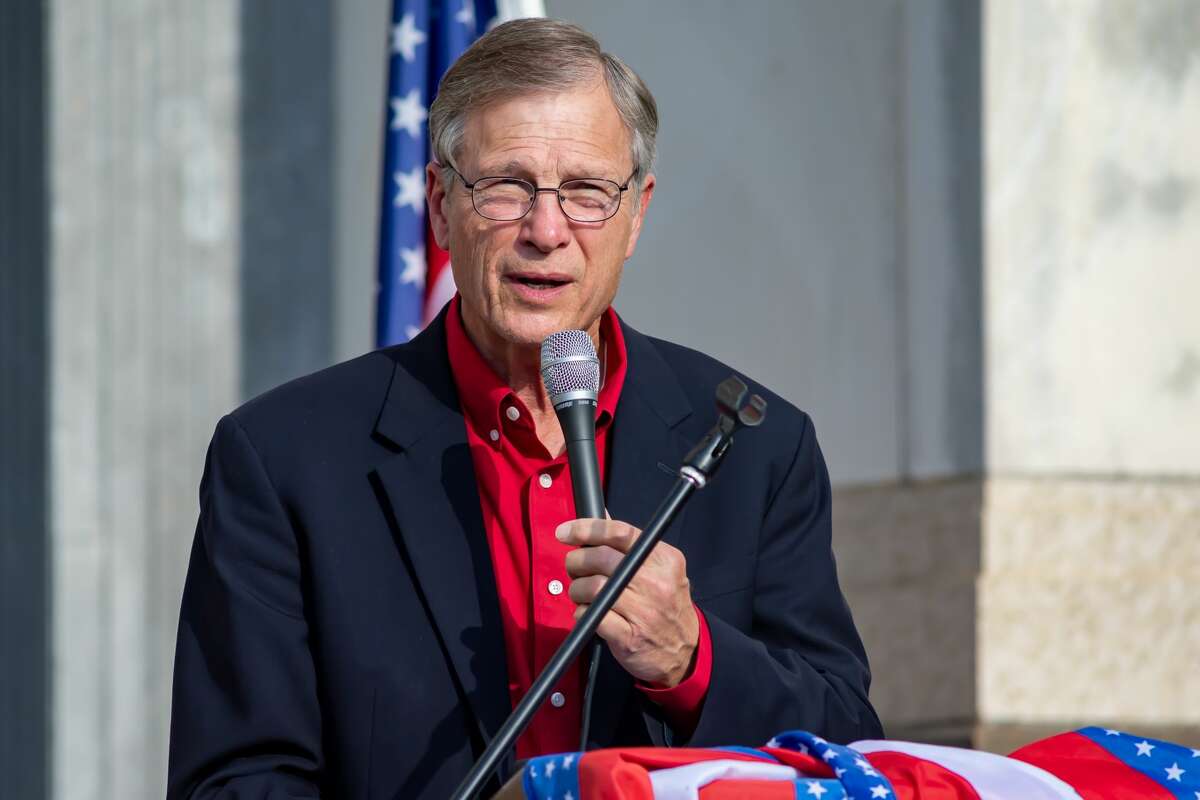Congressman Brian Babin. A number of Southeast Texas government officials spoke at the âFair Electionâ rally hosted by the Golden Triangle Republican Women in Beaumont. Photo made on November 21, 2020. Fran Ruchalski/The Enterprise