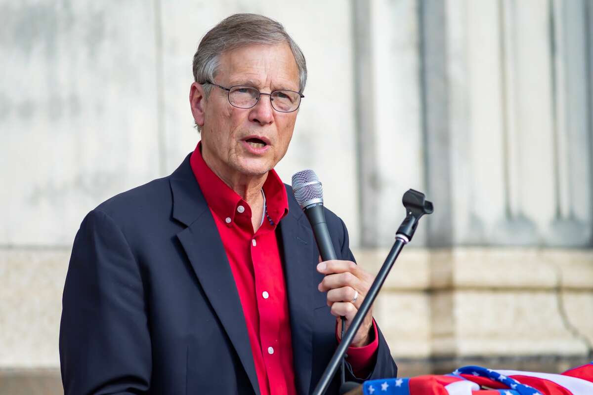 Congressman Brian Babin. A number of Southeast Texas government officials spoke at the âFair Electionâ rally hosted by the Golden Triangle Republican Women in Beaumont. Photo made on November 21, 2020. Fran Ruchalski/The Enterprise