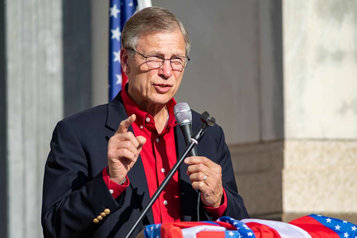 Congressman Brian Babin. A number of Southeast Texas government officials spoke at the âFair Electionâ rally hosted by the Golden Triangle Republican Women in Beaumont. Photo made on November 21, 2020. Fran Ruchalski/The Enterprise