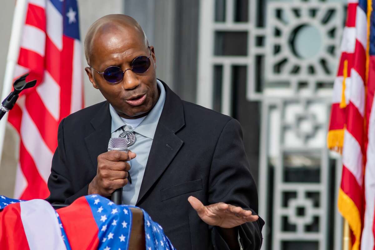 Texas State Representative James White. A number of Southeast Texas government officials spoke at the