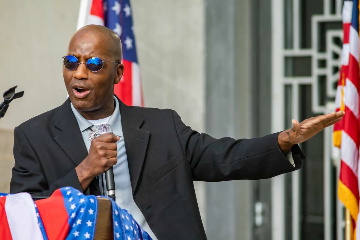 Texas State Representative James White. A number of Southeast Texas government officials spoke at the
