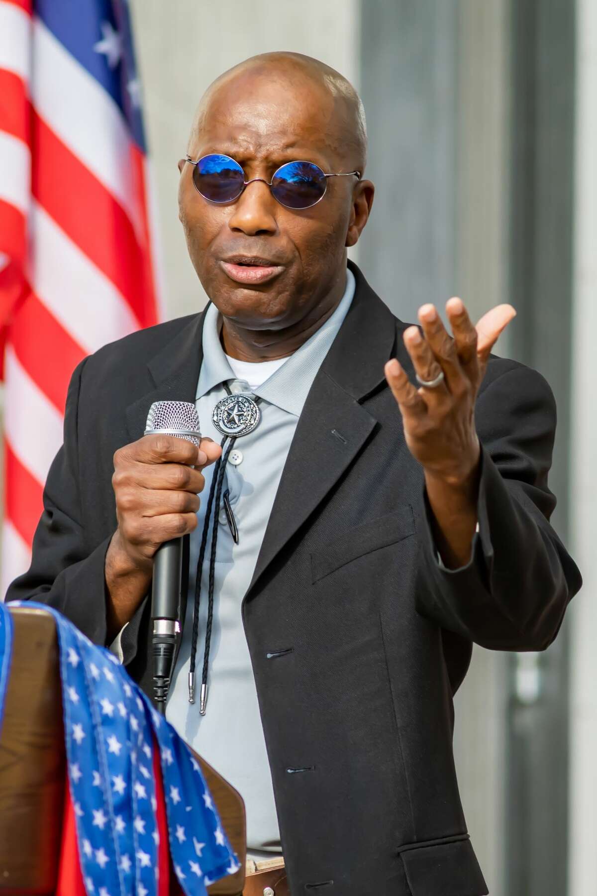 Texas State Representative James White. A number of Southeast Texas government officials spoke at the