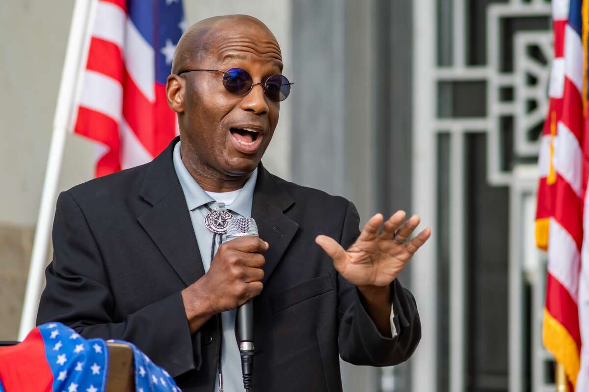 Texas State Representative James White. A number of Southeast Texas government officials spoke at the