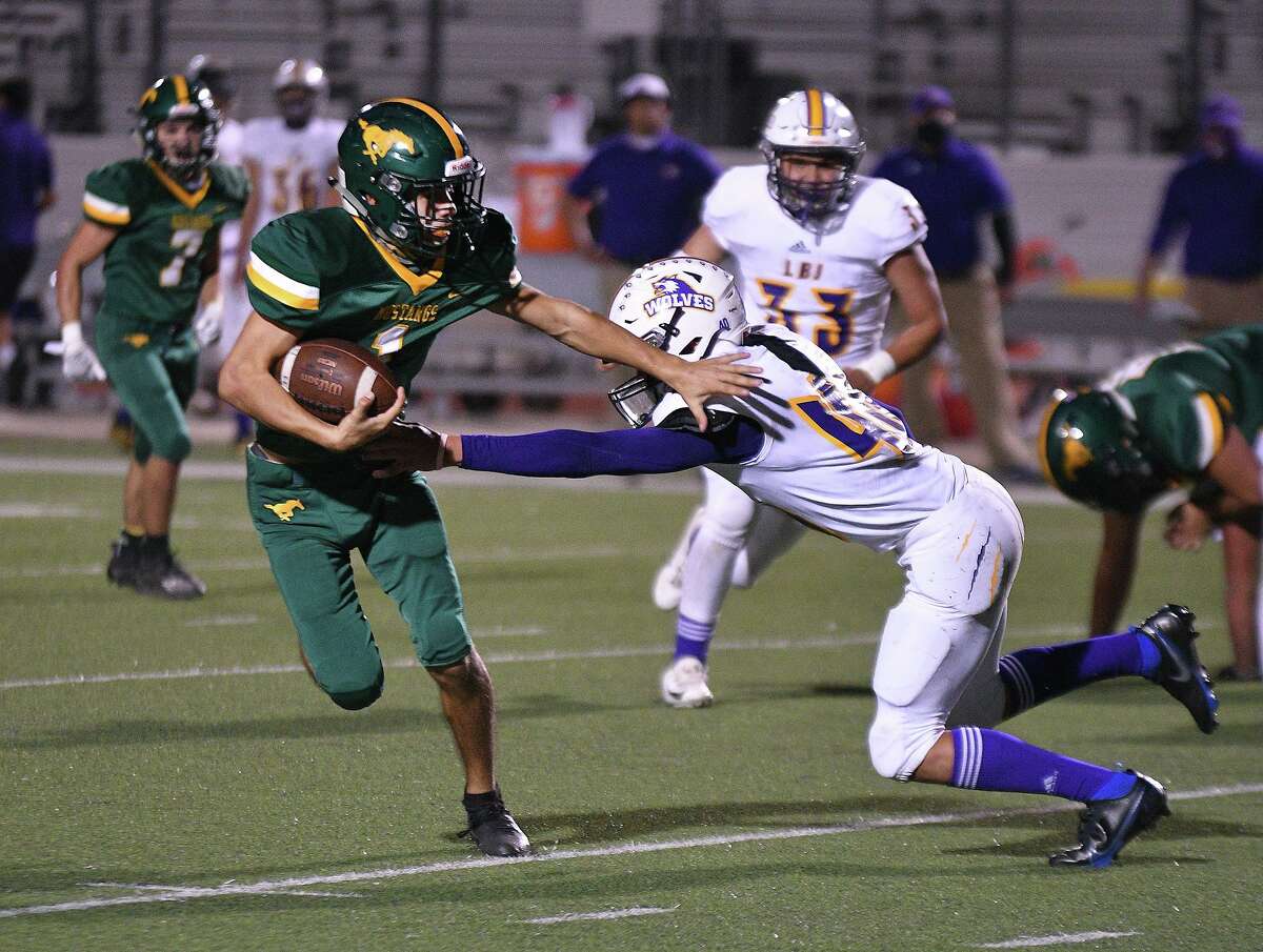 Austin Garcia and the Nixon Mustangs won their first game of the season as they defeated LBJ on Saturday.