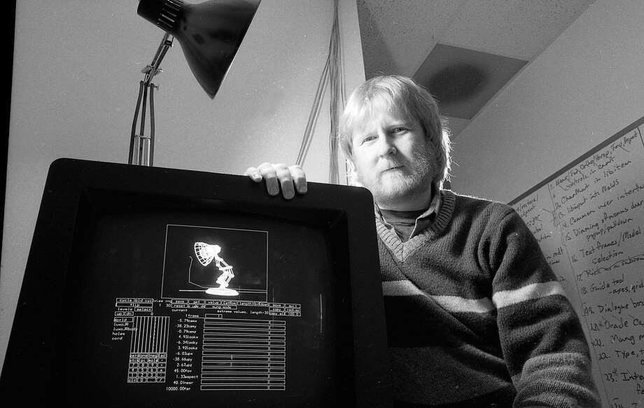 Dec. 7, 1987: Computer animator Bill Reeves sits by his computer used to work on the Pixar short “Luxo Jr.” during an interview at the company’s San Rafael headquarters. Photo: Scott Sommerdorf / The Chronicle