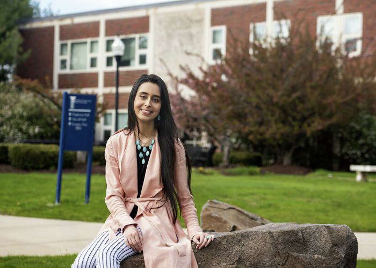 Asma Rahimyar of Trumbull, a graduate of Fairfield Ludlowe High School, has become the first student at Southern Connecticut State University in New Haven to be named a Rhodes Scholar.