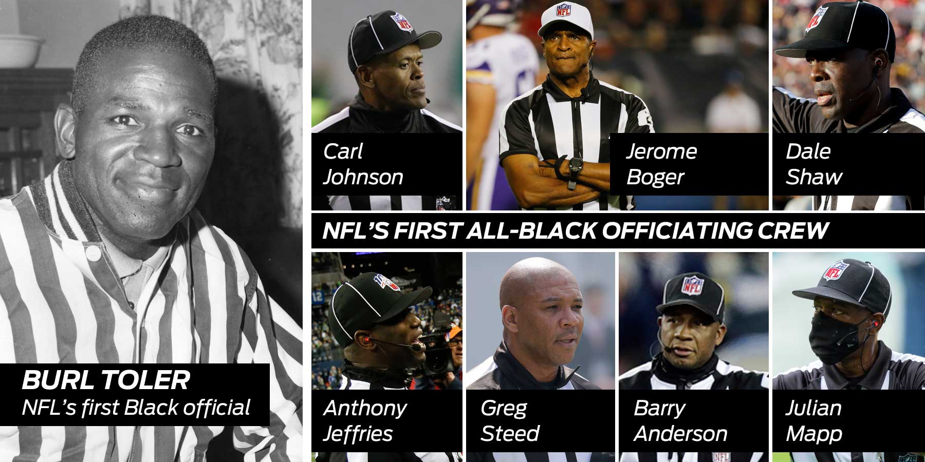 NFL's First All-Black Crew Officiated 'Monday Night Football' Game