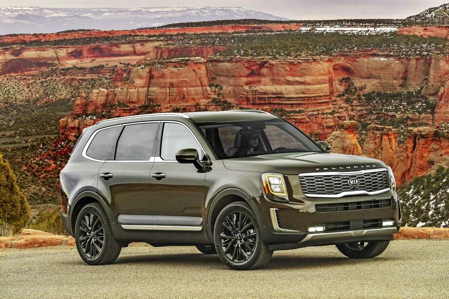 The Telluride SX essentially is a luxury SUV, with leather upholstery, heated and ventilated front seats, heated steering wheel, satellite radio, navigation system, Android Auto and Apple CarPlay smartphone integration, tri-zone automatic climate control and all-wheel drive. Photo: Kia Pressroom / Contributed Photo