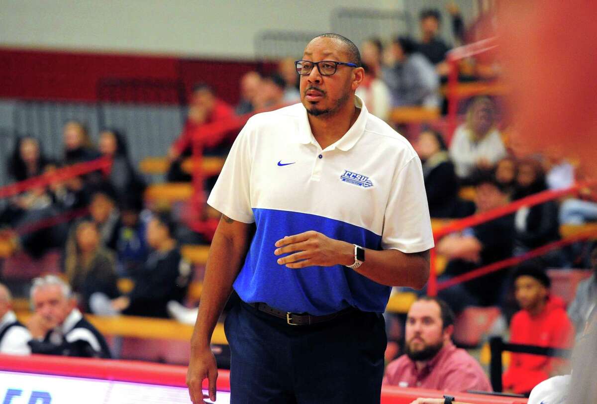Mens college basketball between Sacred Heart and Central Connecticut in Fairfield, Conn., on Wednesday Jan. 15, 2020. Central Connecticut Head Coach: Donyell Marshall.