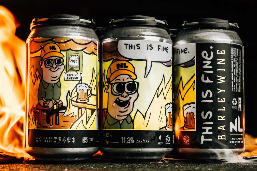 No Label S This Is Fine Is In A Can Tis The Season For Festive Beers Datebook