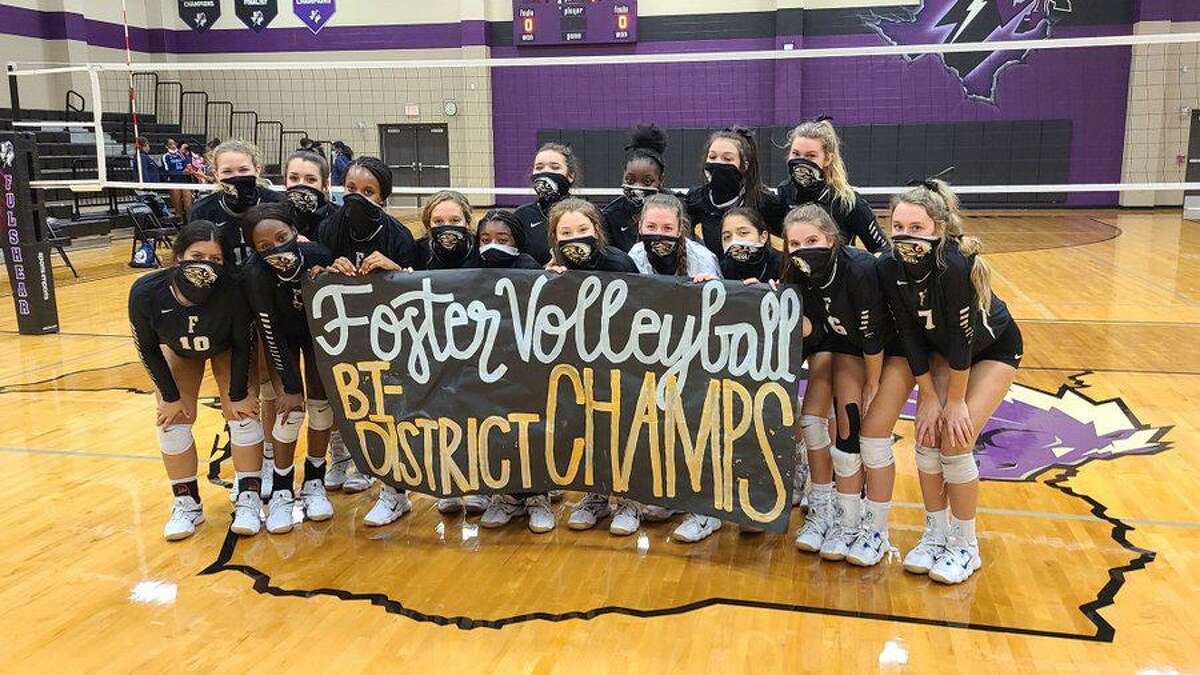 The Foster volleyball team swept its Region III-5A bi-district playoff match against Sterling. The Falcons face Texas City in the area playoffs.