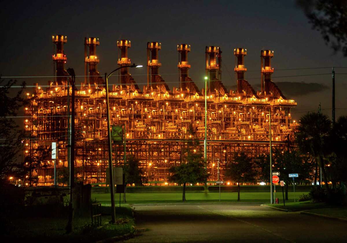 Part of the ExxonMobil facility in Baytown, TX, Wednesday, Nov. 11, 2020.