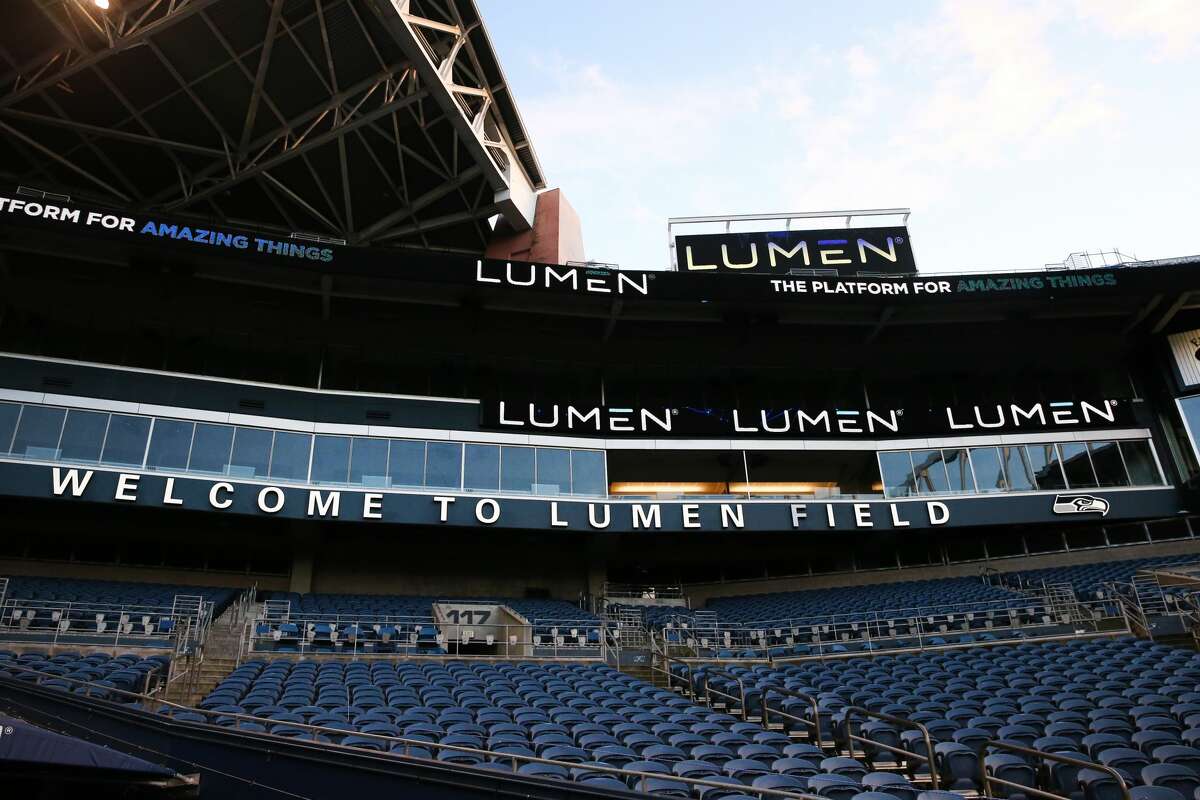 SEATTLE, WASHINGTON - NOVEMBER 19: A general view of signage at Lumen Field on November 19, 2020 in Seattle, Washington. CenturyLink Field was renamed to Lumen Field today. (Photo by Abbie Parr/Getty Images)