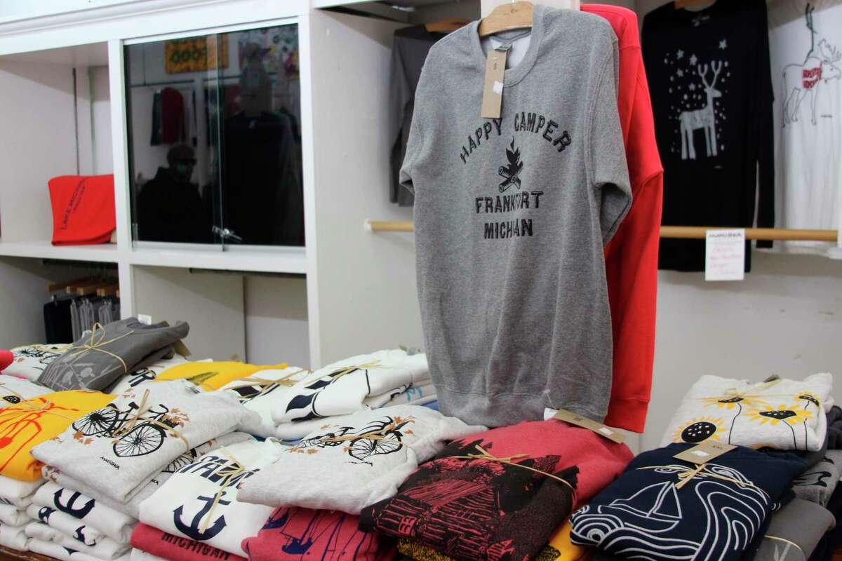 The Michigan Rag Company store in Frankfort sold shirts and other items with unique printed designs for 18 years. (Photo/Colin Merry)