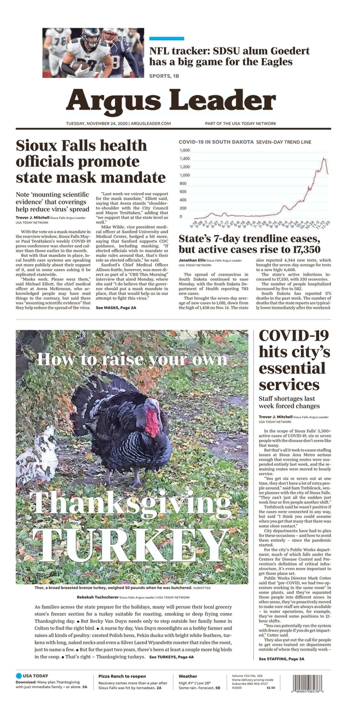 'It's real' Newspaper front pages show struggles to control the virus
