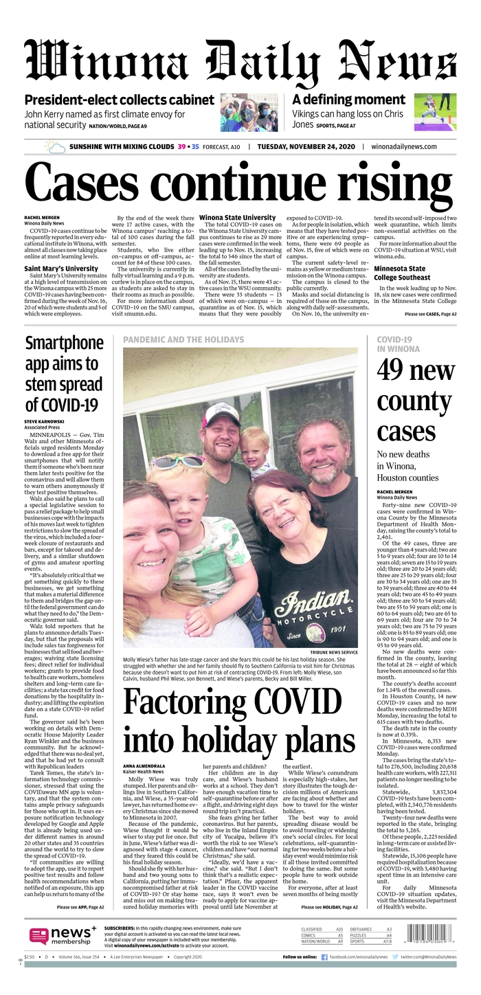 'It's real': Newspaper front pages show struggles to control the virus