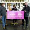 Norma Sampson accepts a donation of $13, 750 to the Gift of Life from Philpott motors' Daren. Granger (left) and Robert Thewman Monday at the Philpott Ford dealership in Nederland. Philpott has been a supporting partner of the program for 15 years, offering critical community support for the Gift of Life's health and wellness programs. Philpott donated $50 of every car sold through the month of Octoer to raise this year's donation. Photo taken Monday, November 23, 2020 Kim Brent/The Enterprise