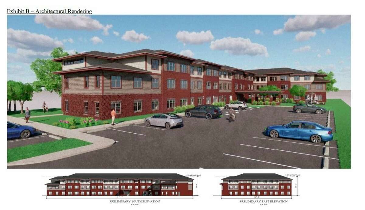 A design rendering shows what the proposed development Center City Lofts would look like. (Agenda photo)