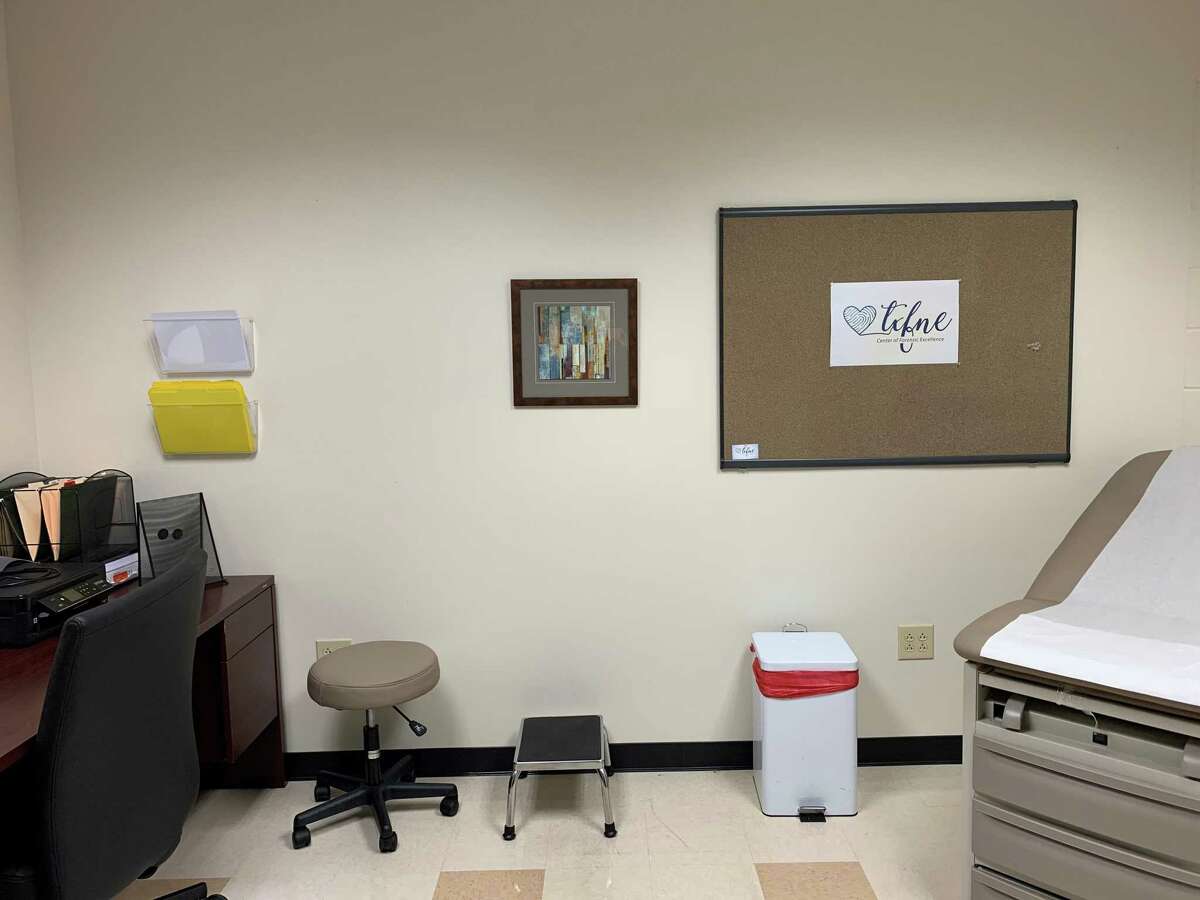 A Texas Forensic Nurses Examiners exam room where a victim of sexual assault will be able to have forensic evidence collected.