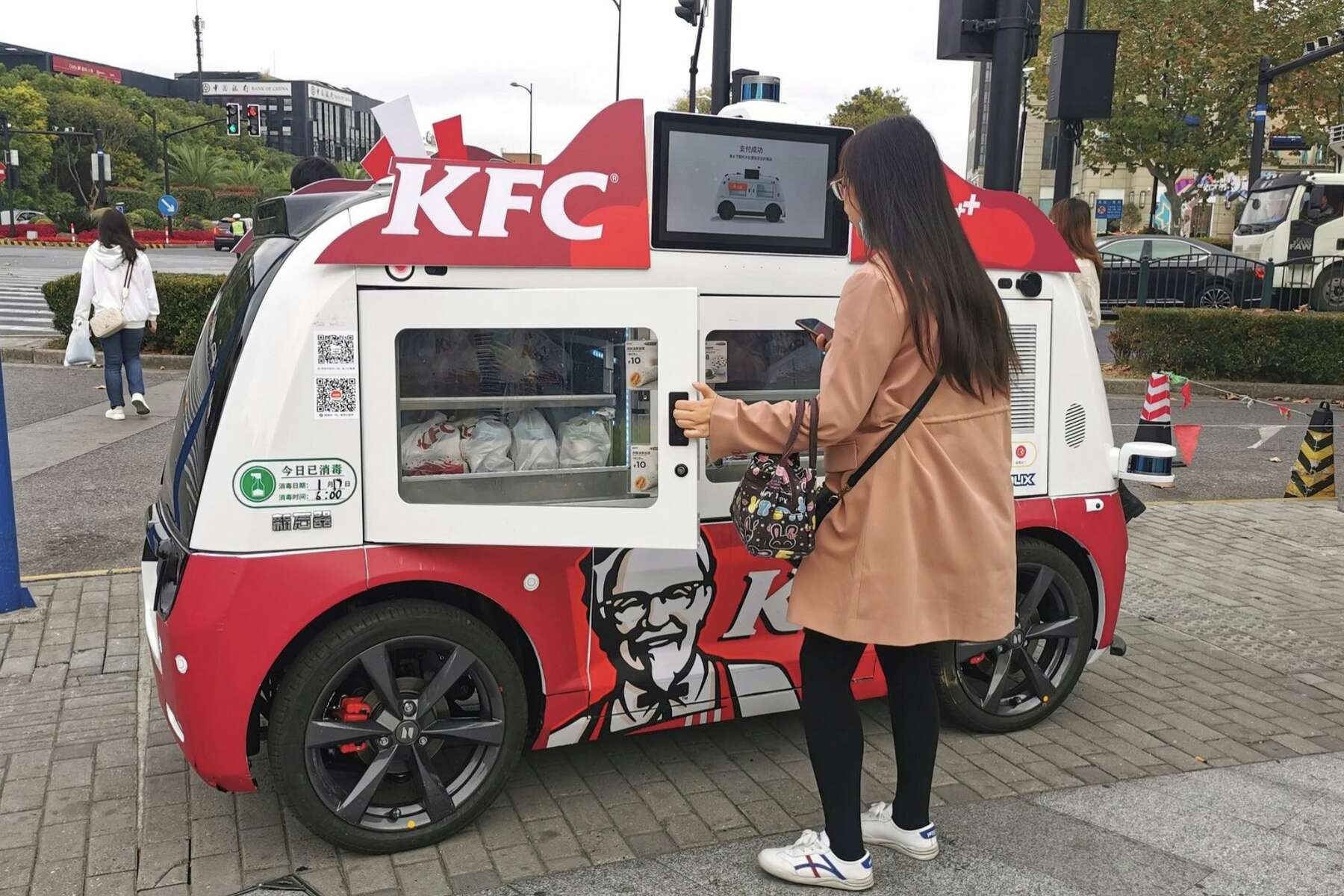 Kfc Turned To Self Driving Cars In China To Deliver Fried Chicken While Limiting Human Contact