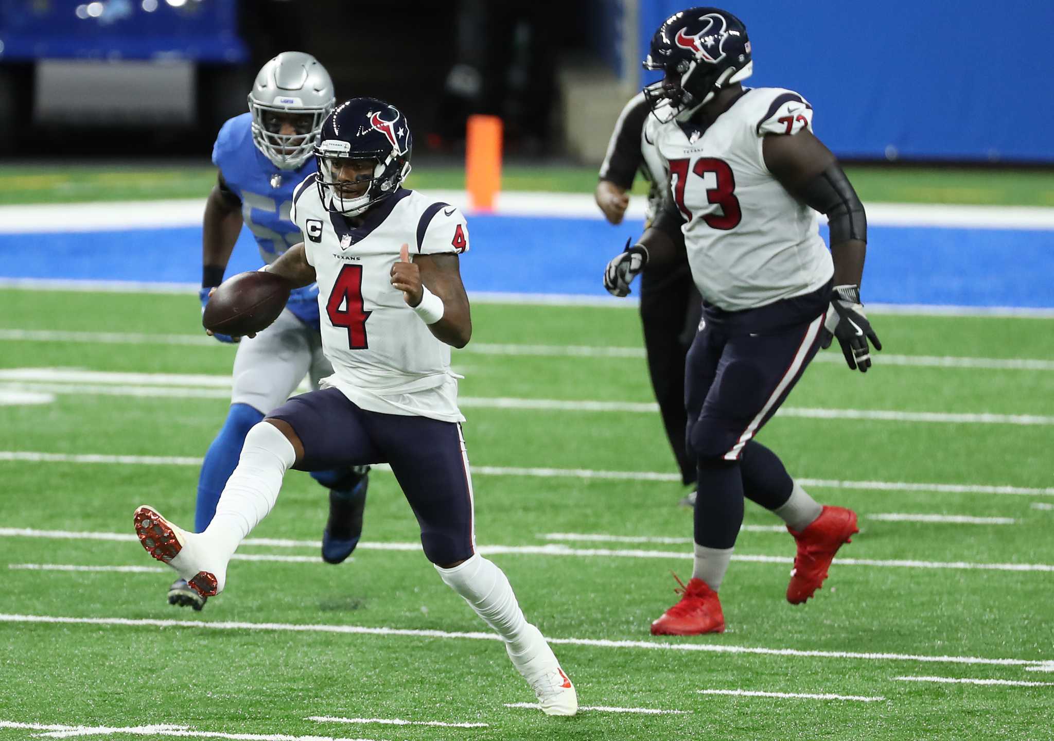 Deshaun Watson's 4 TDs lead Texans' Thanksgiving win over Lions