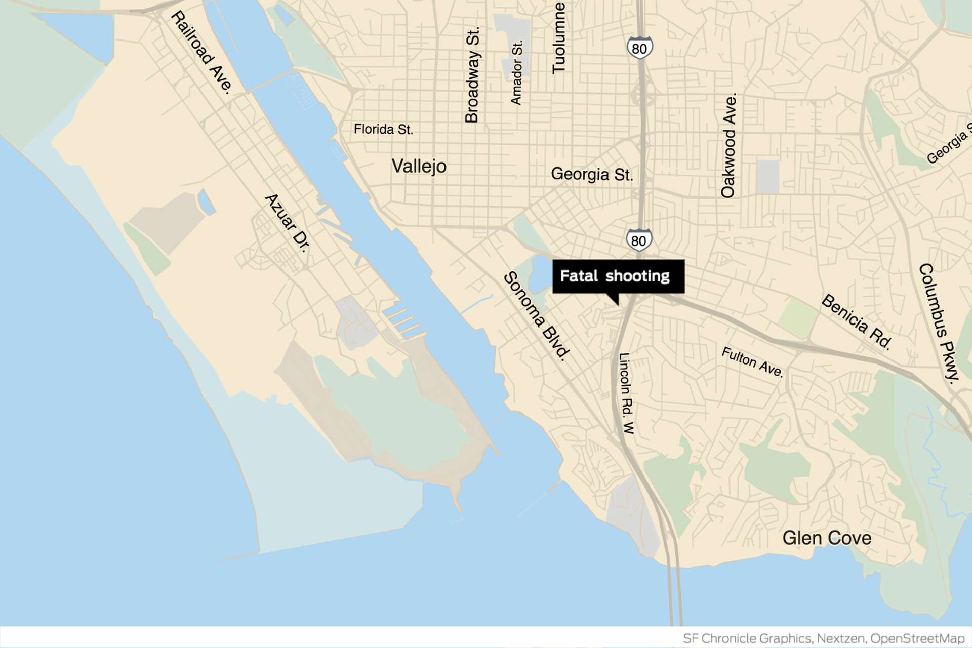 Twenty-two-year-old Oakland man shot to death in Vallejo