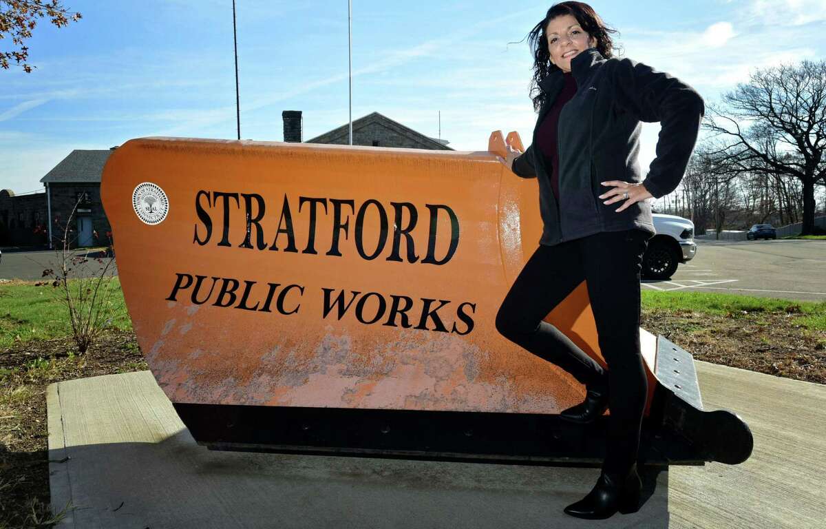 Director Raynae Serra at the Stratford Department of Public Works Friday, November 20, 2020, in Stratford, Conn. Serra, was recently appointed as Director of Public Works Department