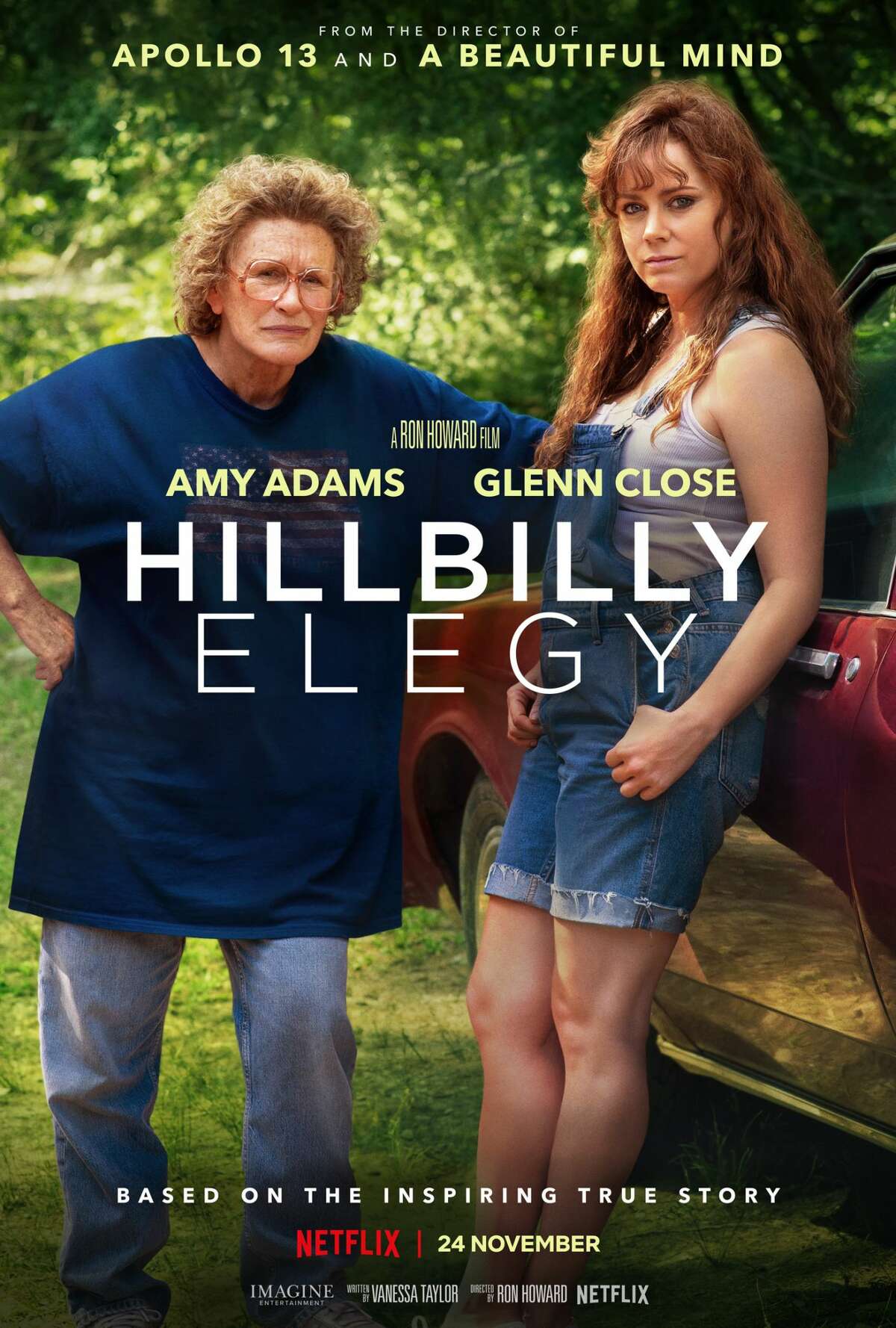 The "Hillbilly Elegy" movie poster. The film shows some shots of the Yale campus, but according to IMDB, all filming took place in Georgia and Ohio.