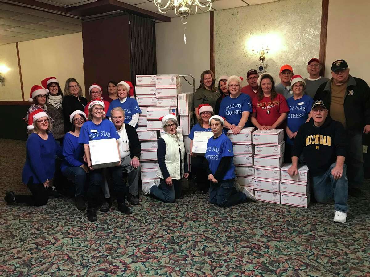 Last year's Christmas packages included many donated items to be packaged and sent to troops overseas. The packages were assembled at the Franklin Inn, but this year's festivities will look different due to the coronavirus pandemic. (Courtesy Photo)