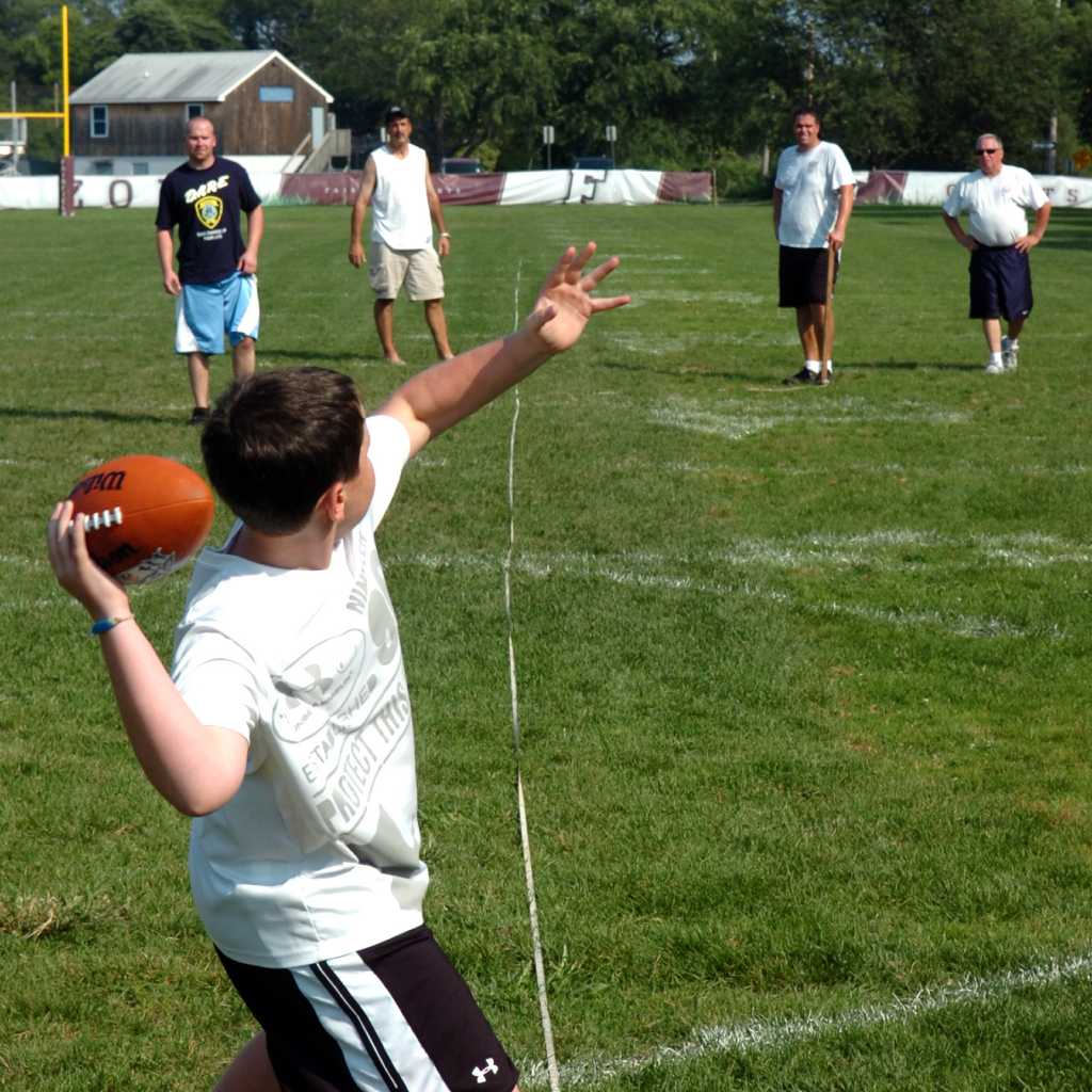 Punt Pass Kick Providing Fun And Exercise For Kids