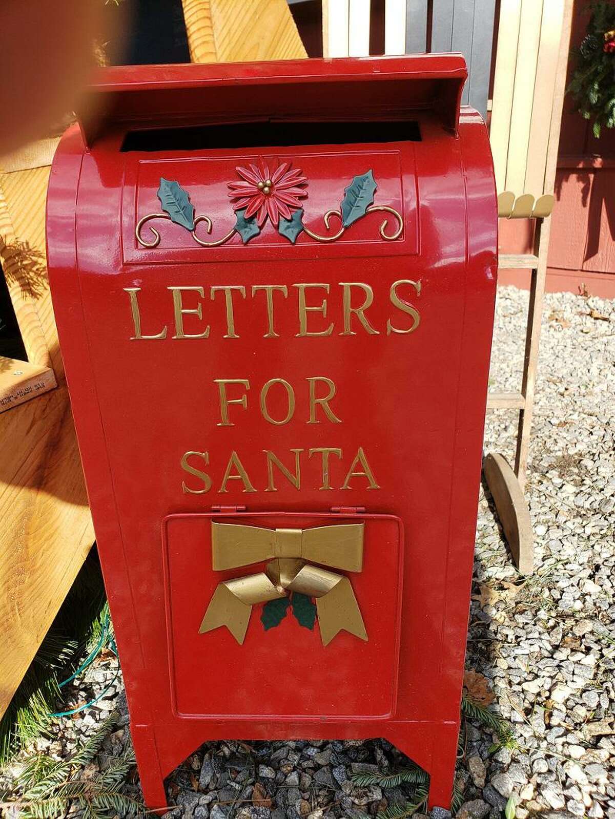 Santa's mailbox outside of Tyler Newkirk Craft Co. in West Haven.