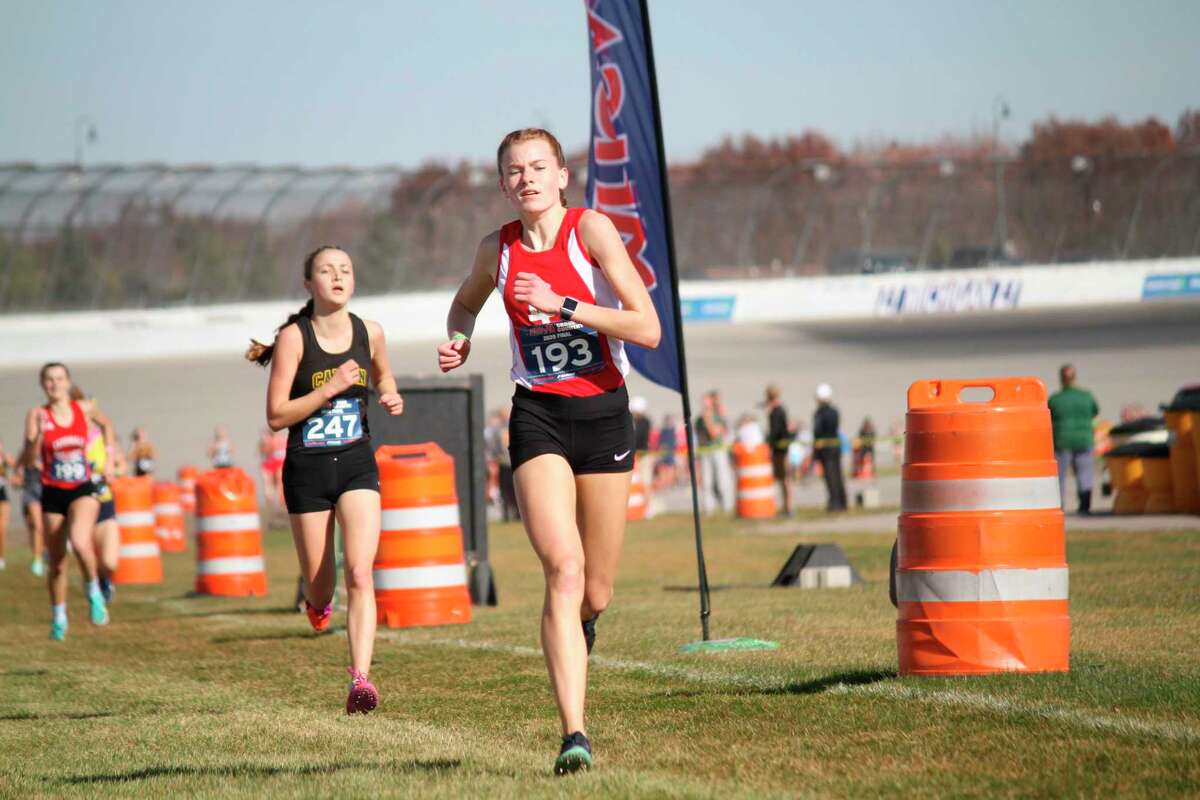 Elise Johnson added academic all-state honors to her top-40 finish at cross country state finals on Nov. 7. (File photo)