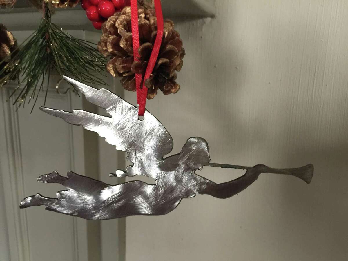 Skip Kern, who fashioned this angel ornament is not only Wilton Historical Society's resident blacksmith, he is one of the local artisans participating in the Wilton Historical Society's American Artisan Show, online now through Dec. 5, 2020.