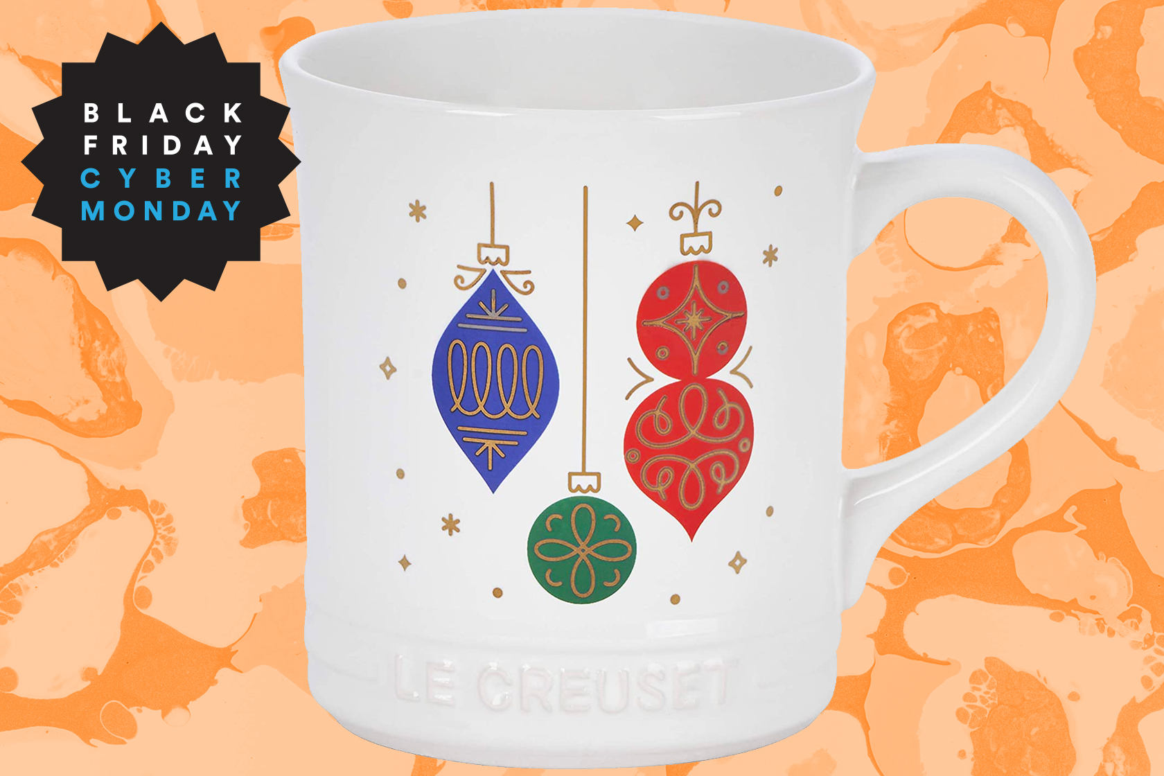 Le Creuset Christmas mugs are discounted, lame and adorable